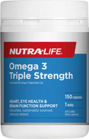 Nutra-Life Triple Strength Omega 3 Odourless Fish Oil 150 Capsules EXP：03/2026 - XDaySale