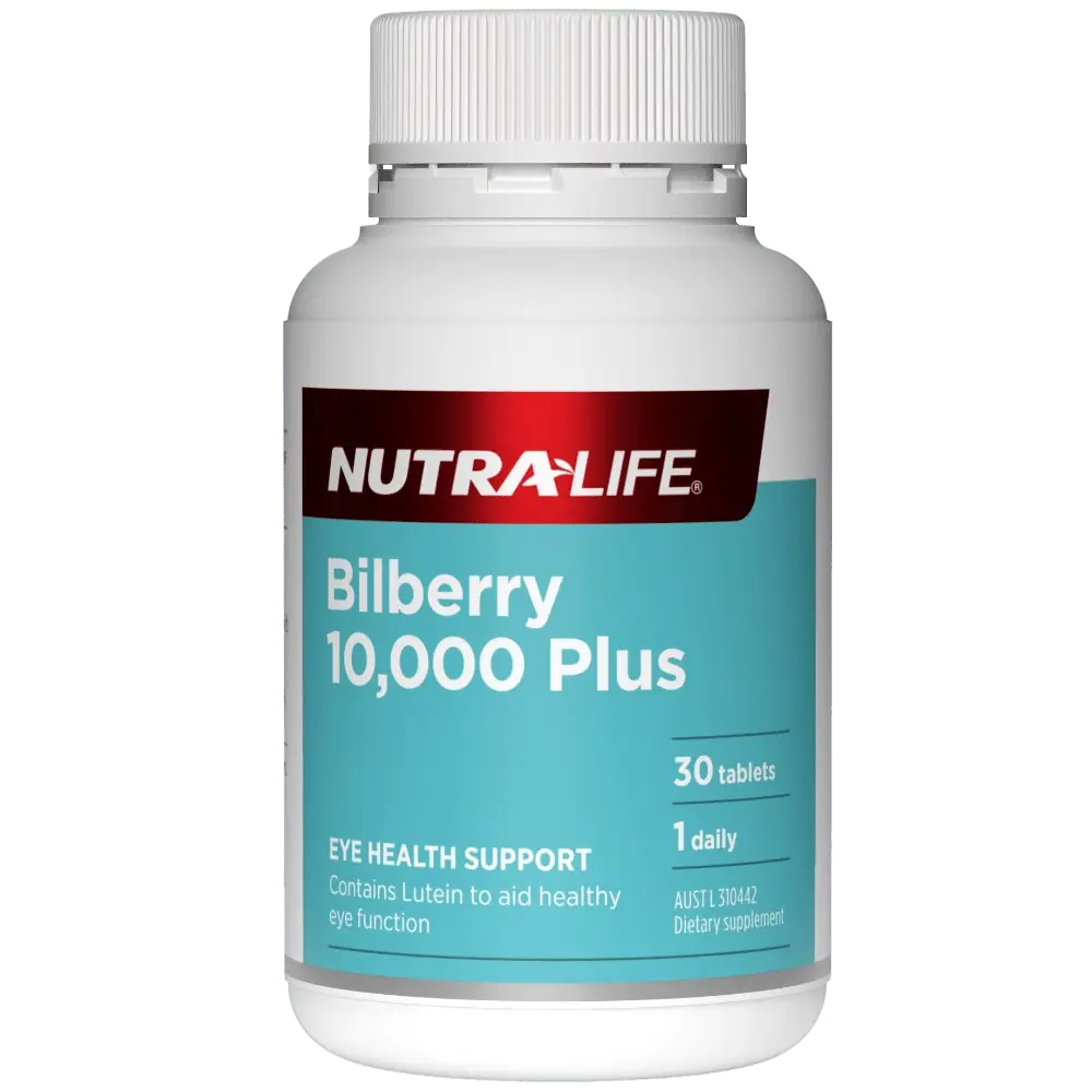 NutraLife Bilberry 10,000 plus Lutein Complex 30 Tablets EXP: 07/2024 - XDaySale