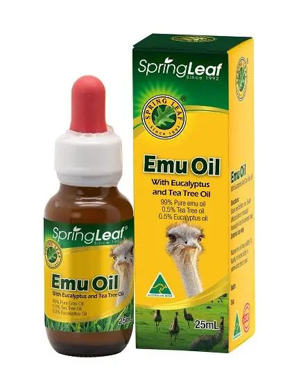 Spring Leaf Emu Oil With Eucalyptus Oil And Tea Tree Oil Discontinued. EXP: 02/2025 - XDaySale