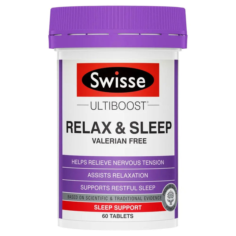 Swisse Ultiboost Relax & Sleep 60 Tablets EXP: 09/2026 - XDaySale