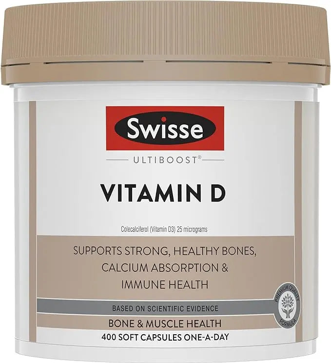 Swisse ultiboost vitamin d 400 capsules EXP:08/2025 - XDaySale