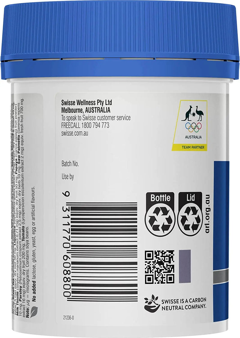 Swisse Ultivite Men's Multivitamin 120 Tablets EXP: 03/2026 - XDaySale