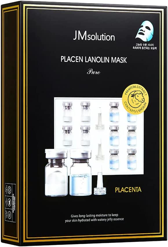 JM Solution Placen Lanolin Facial Mask 10pcs EXP: 04/2023