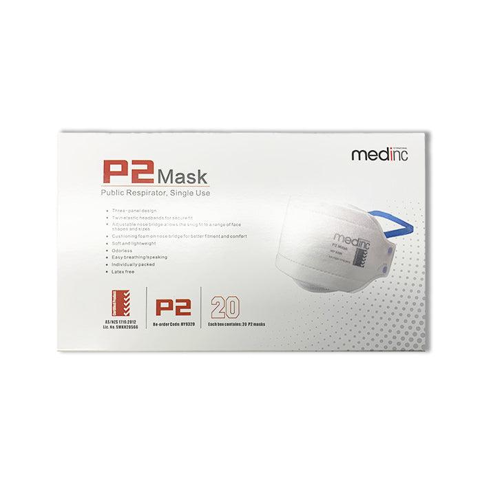 Medinc P2 Disposable Face Mask 20pcs - XDaySale