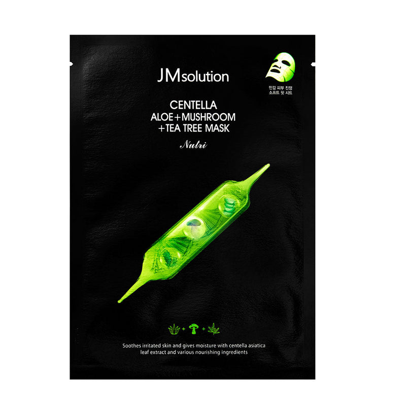 JM Solution  Centella Aloe+Mushroom+Tea Tree Mask & Soothing Essence Special Set